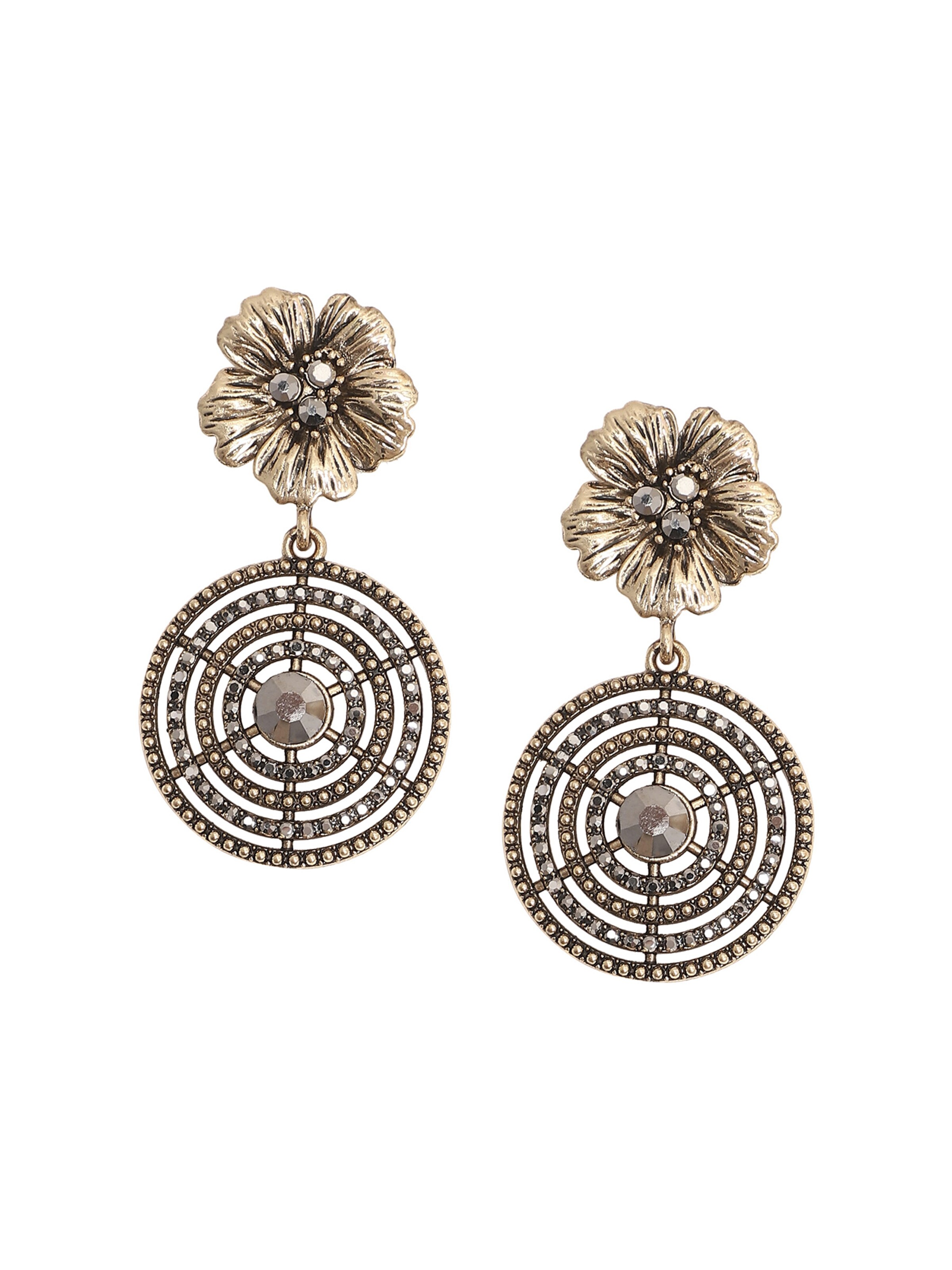 SOHI Ohrringe ' Katelyn ' in Gold: Vorderseite