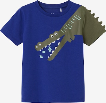 T-Shirt 'ZOOMS' NAME IT en bleu : devant