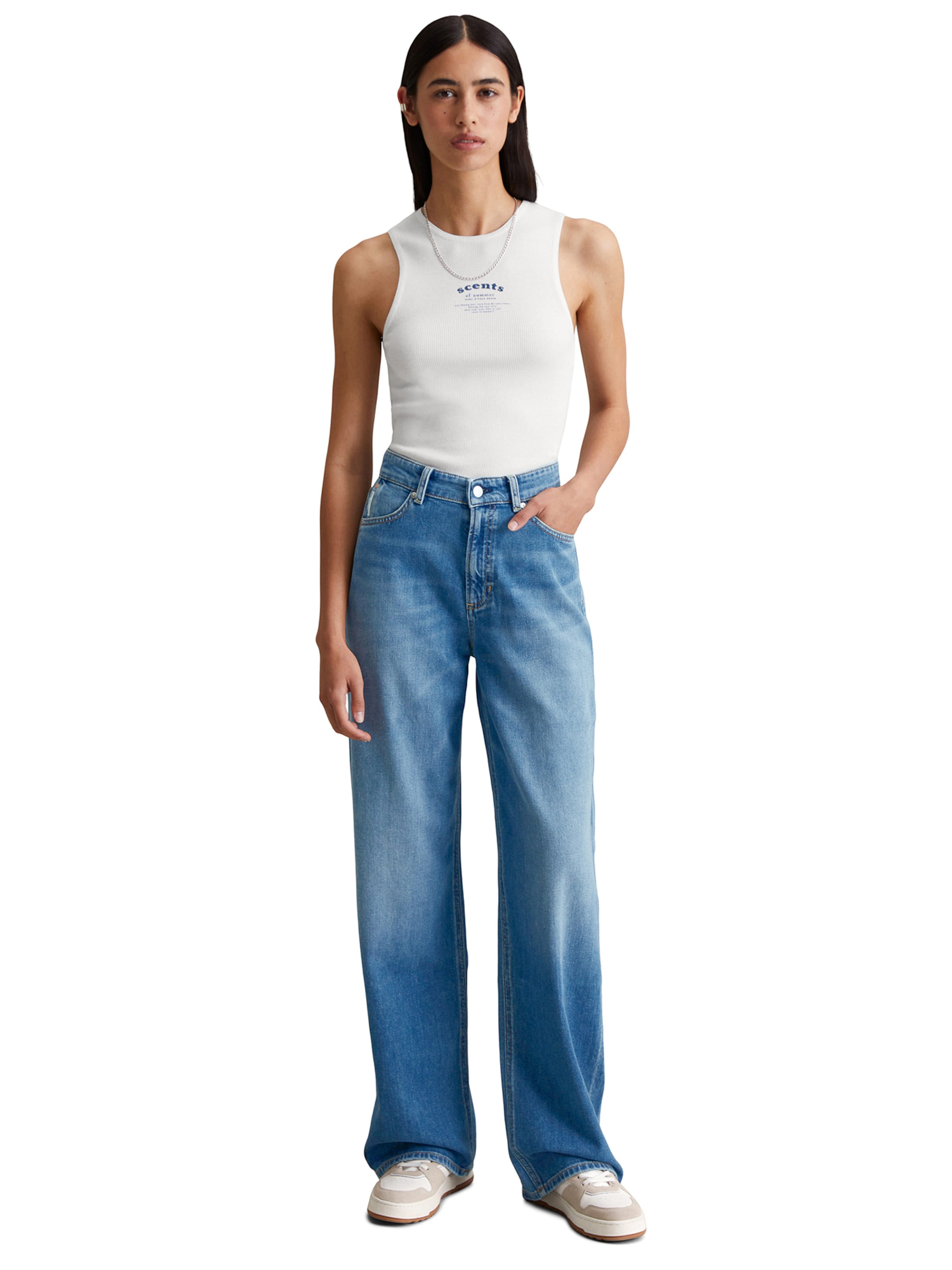 Marc O'Polo DENIM Wide leg Jeans in Blauw