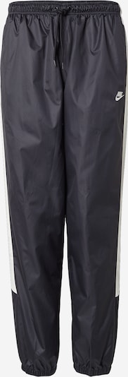 29-30 dydžio Kelnės iš Nike Sportswear, spalva – juoda / balkšva, Prekių apžvalga