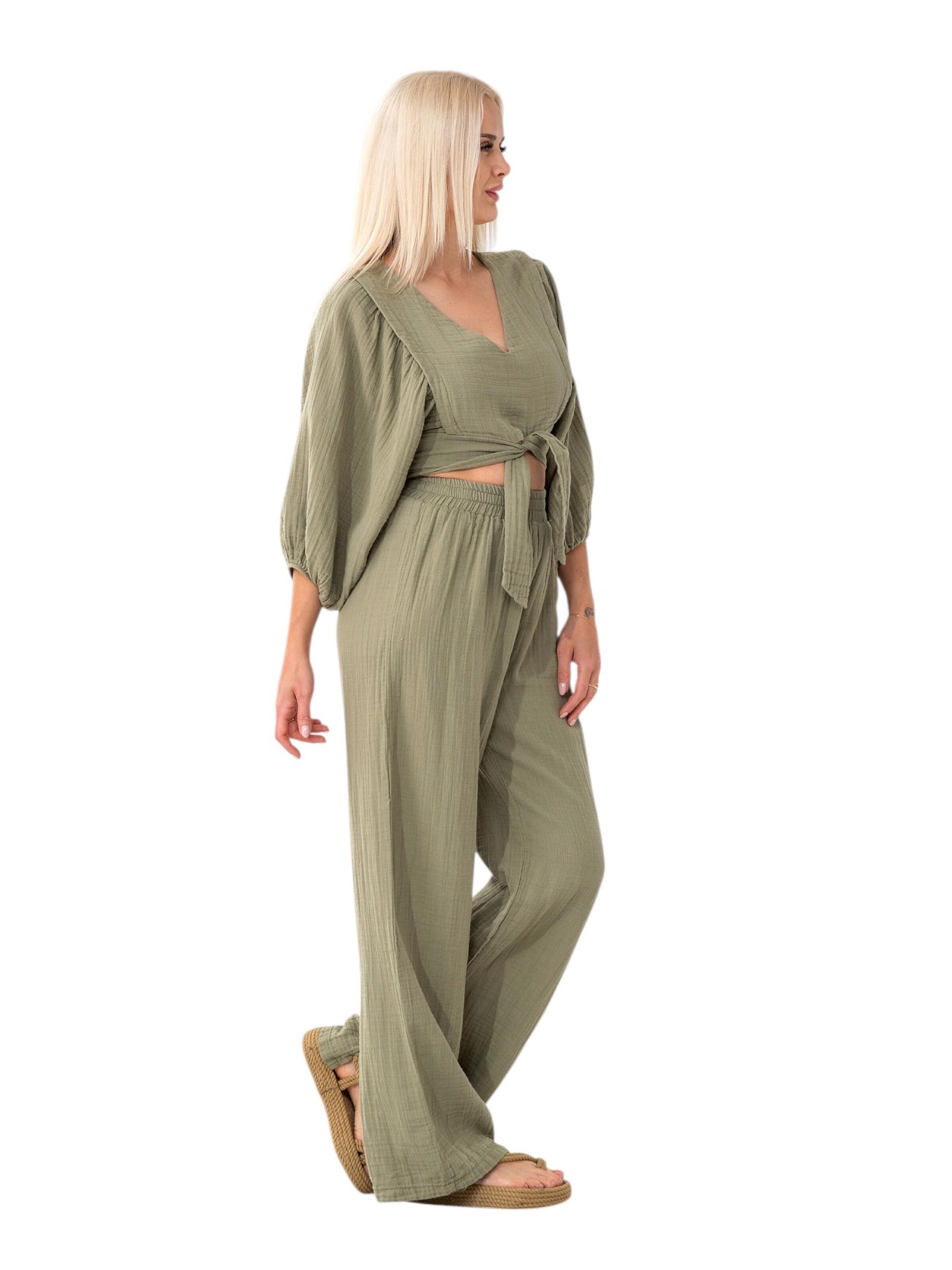 WENOR Loungewear 'FLOWSET' in Green