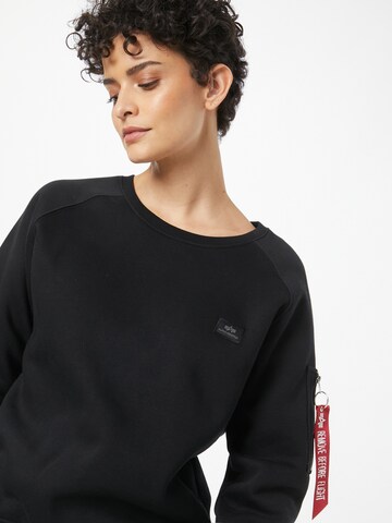 ALPHA INDUSTRIES Sweatshirt in Schwarz