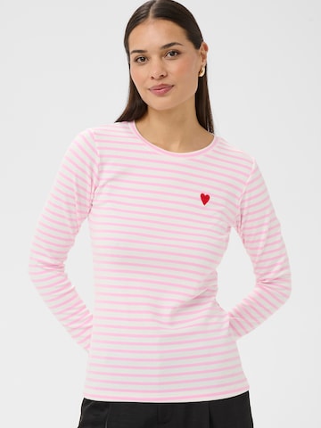 T-shirt 'KALiddy' Kaffe en rose : devant