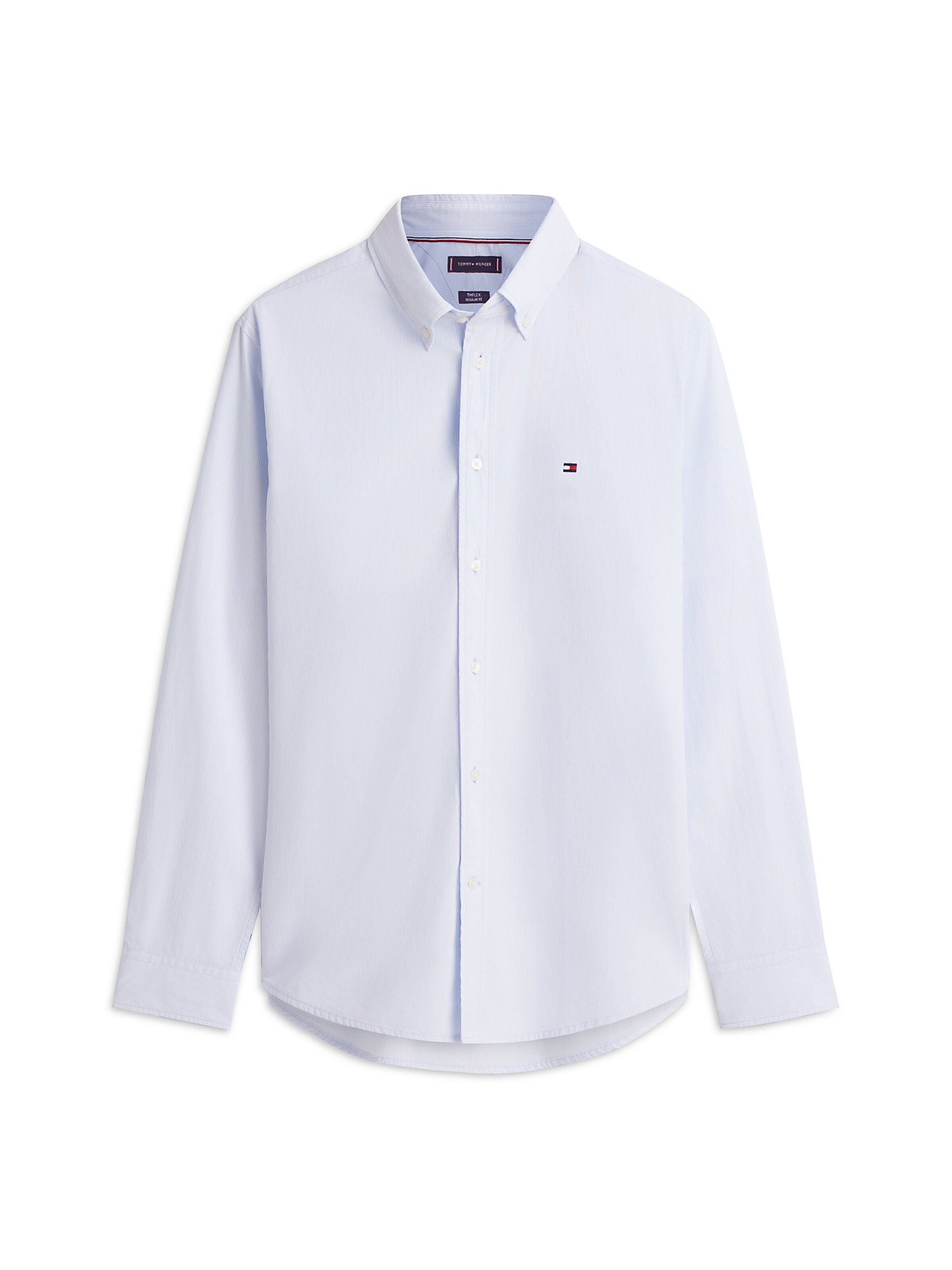 TOMMY HILFIGER Regular Fit Hemd in Blau: Vorderseite