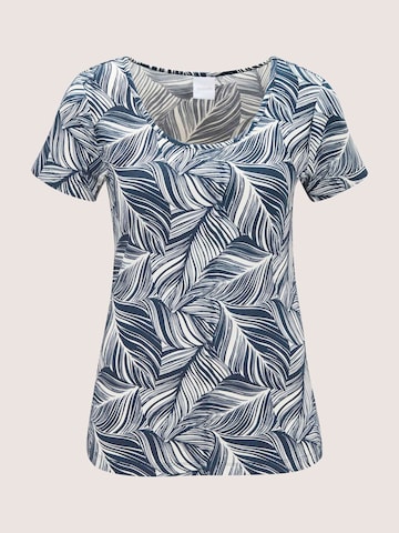 T-shirt MADELEINE en bleu : devant
