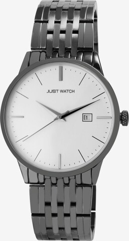 Just Watch Analoguhr in Grau: Vorderseite