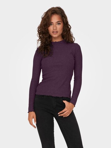 Pull-over 'ONLEMMA' ONLY en violet : devant