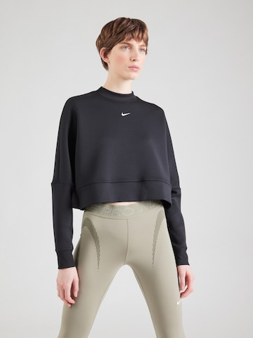 NIKE Sports sweatshirt 'PRIMA' in Black: front