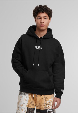 Felpa 'Matthew' di Von Dutch Originals in nero: frontale