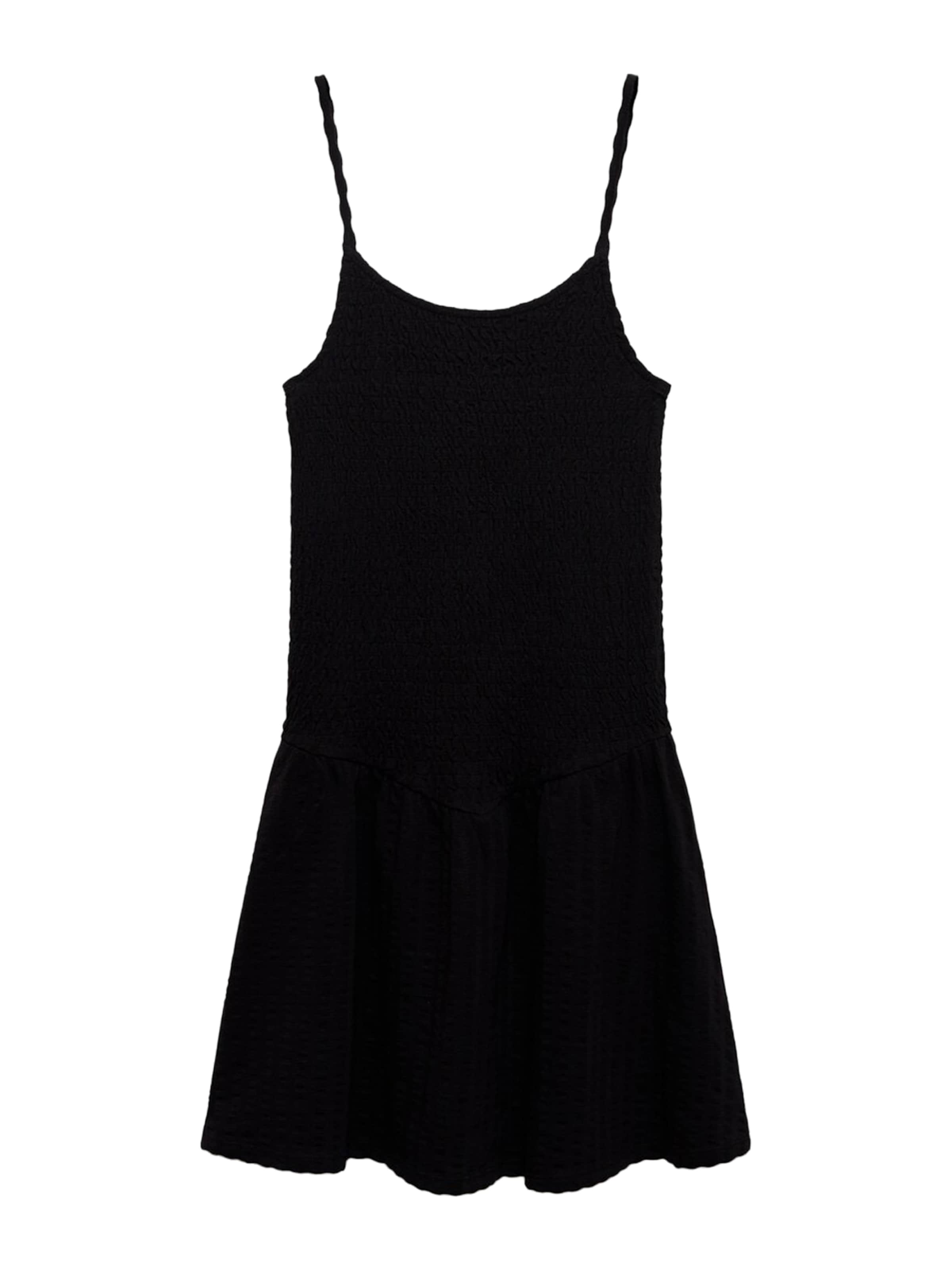 MANGO TEEN - Vestido de verão 'PATIN' em preto: frente