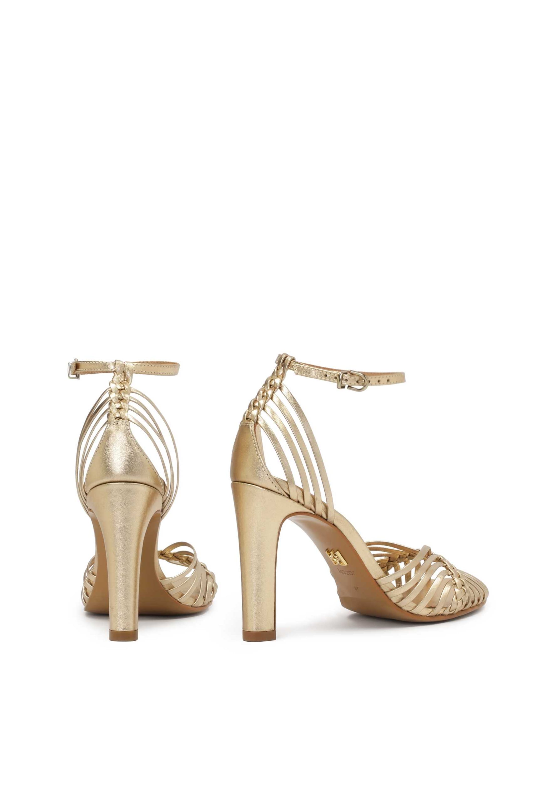 Kazar Sandalen met riem in Goud