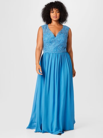 My Mascara Curves Evening dress in Blue: front