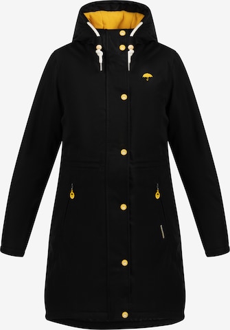 Schmuddelwedda Raincoat in Black: front