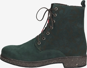 THINK! Lace-Up Ankle Boots in Green