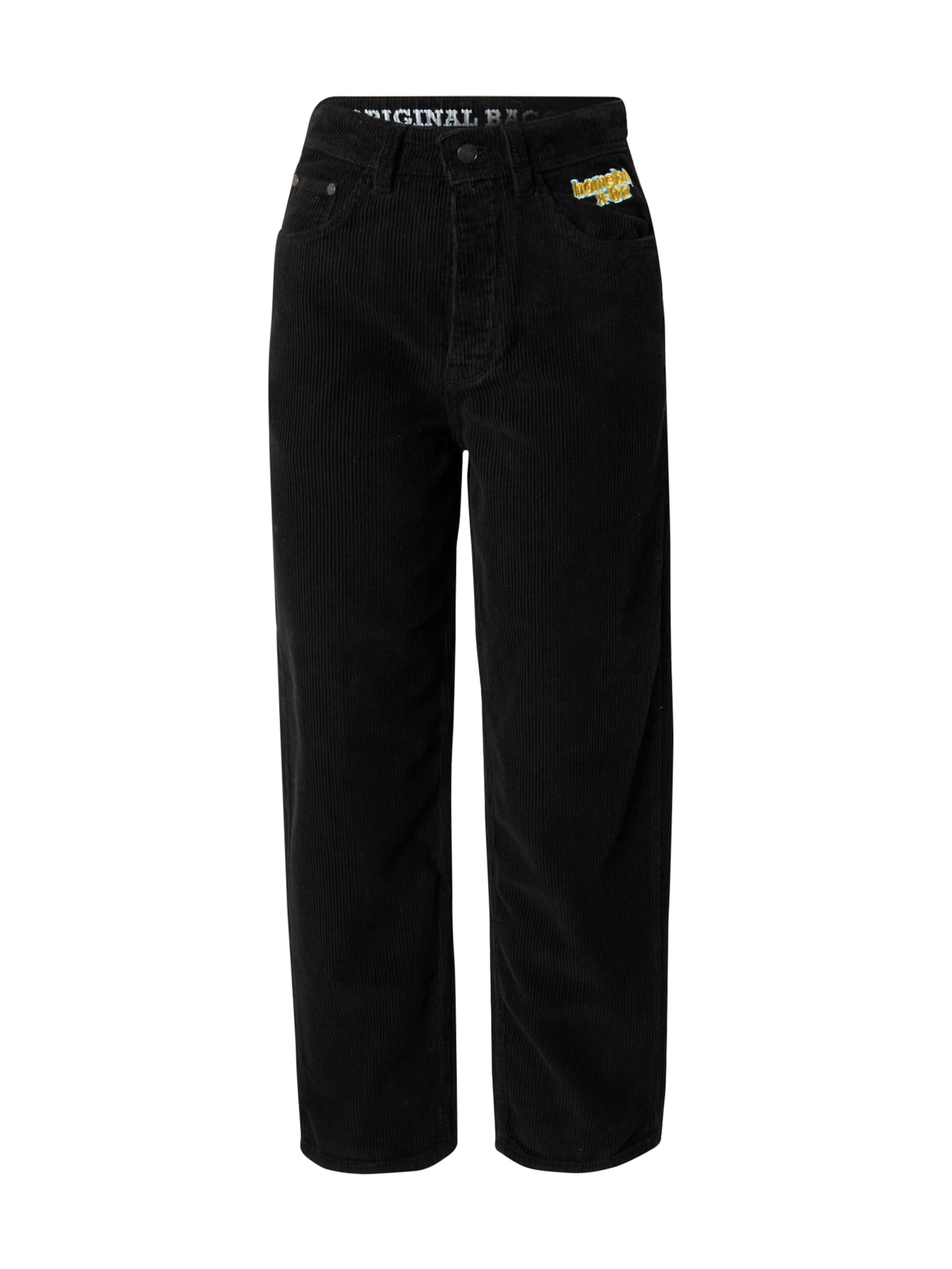 HOMEBOYHlače - crna boja: prednji dio