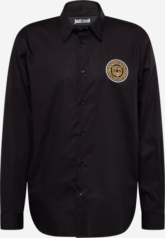 Just Cavalli Button Up Shirt in Black: front