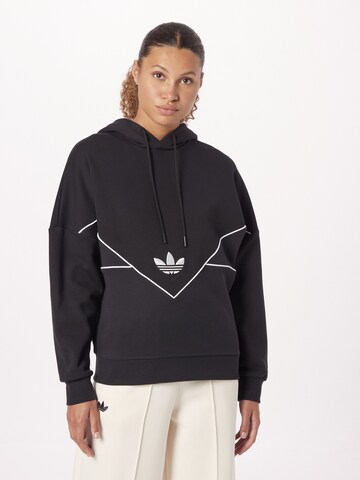 ADIDAS ORIGINALS Sweatshirt in Black: front