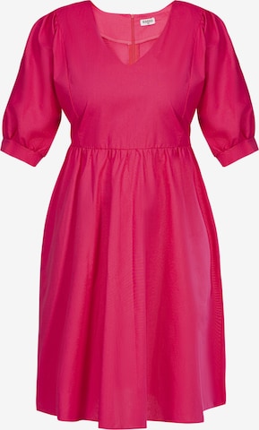 Robe de cocktail ' ZENOBIA ' Karko en rose : devant