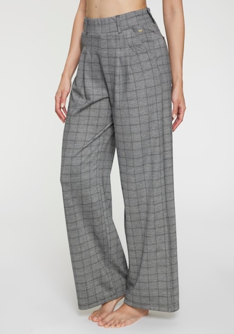 LASCANA - Loosefit Pantalón plisado en gris: frente