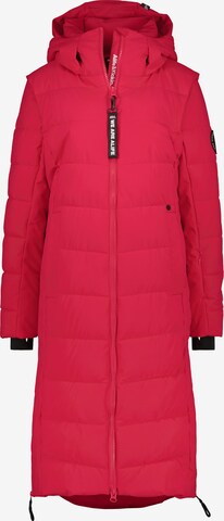 Alife and Kickin Winter Coat 'Nelly' in Red: front