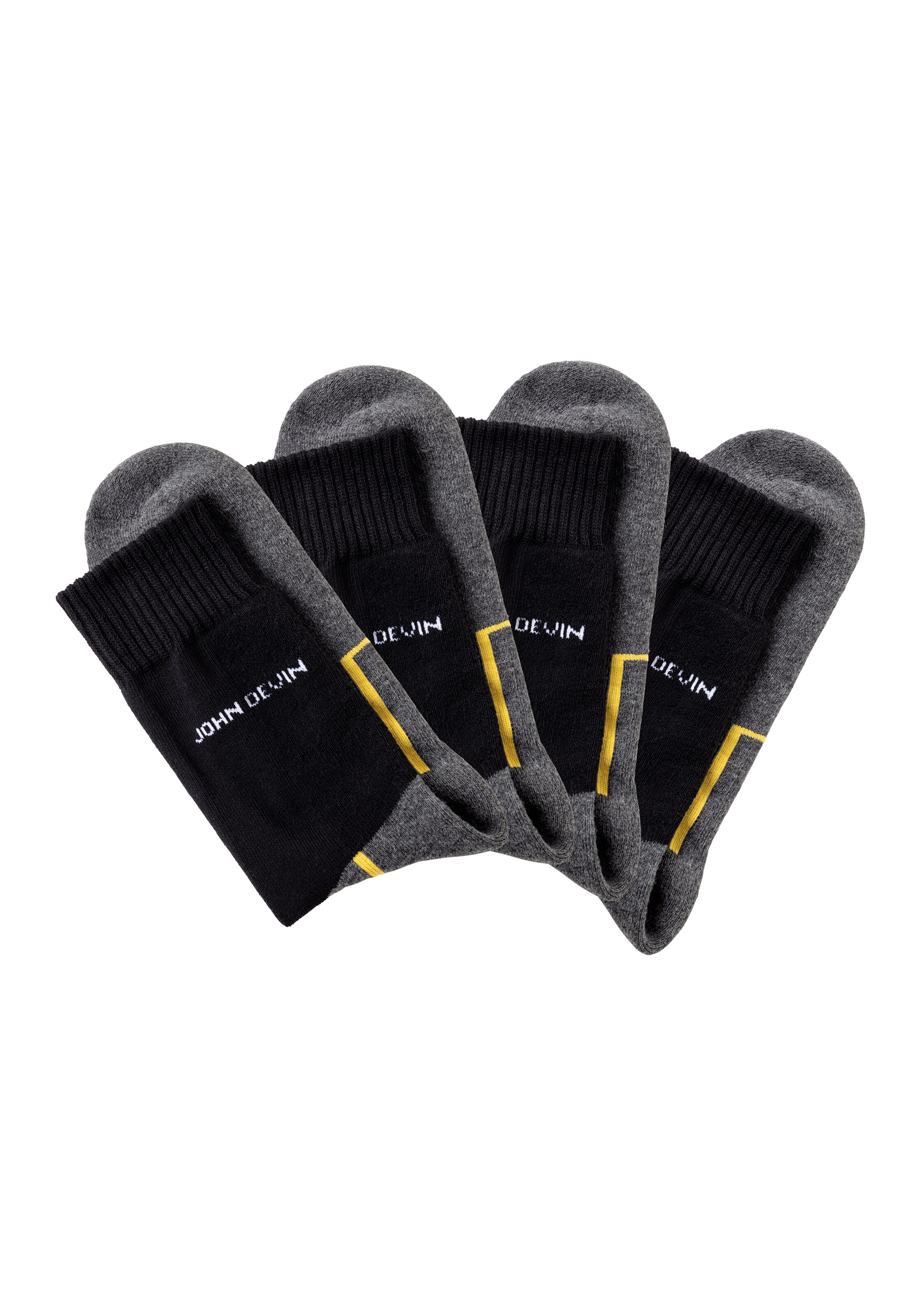 JOHN DEVIN Socken in Schwarz: Vorderseite