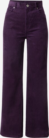 Monki Regular Pants in Purple: front