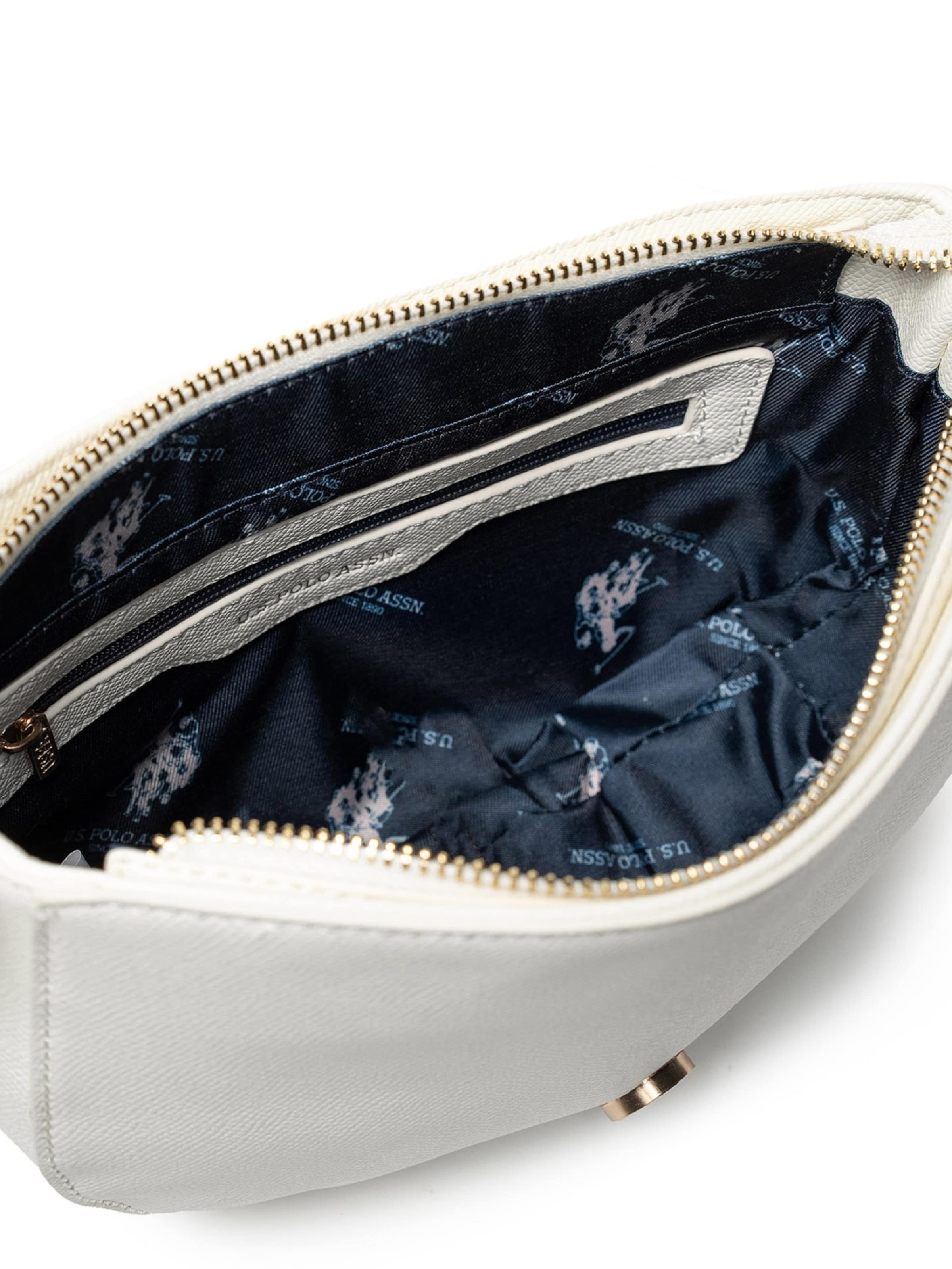 U.S. POLO ASSN. Schoudertas 'Jones' in Wit