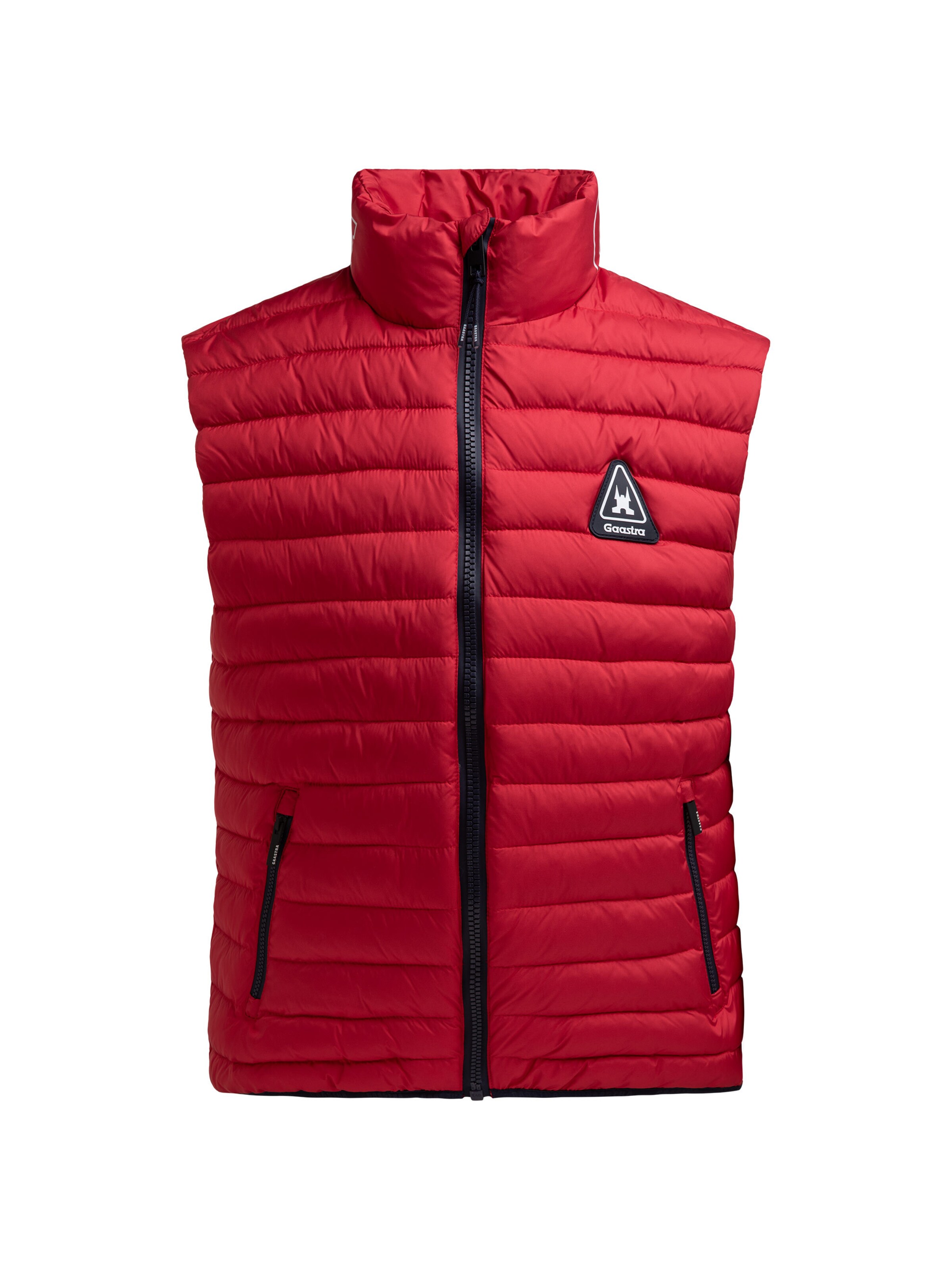 Gaastra Steppweste mit Logo-Details in Rot: Vorderseite