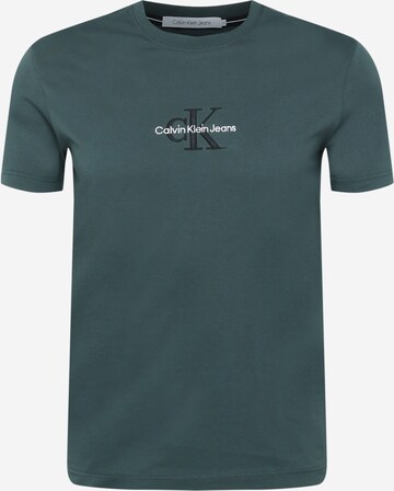 T-Shirt Calvin Klein Jeans en vert : devant