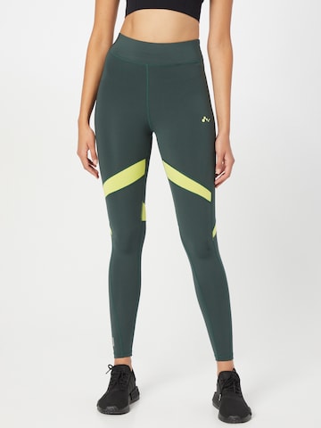 ONLY PLAY Skinny Workout Pants in Green: front