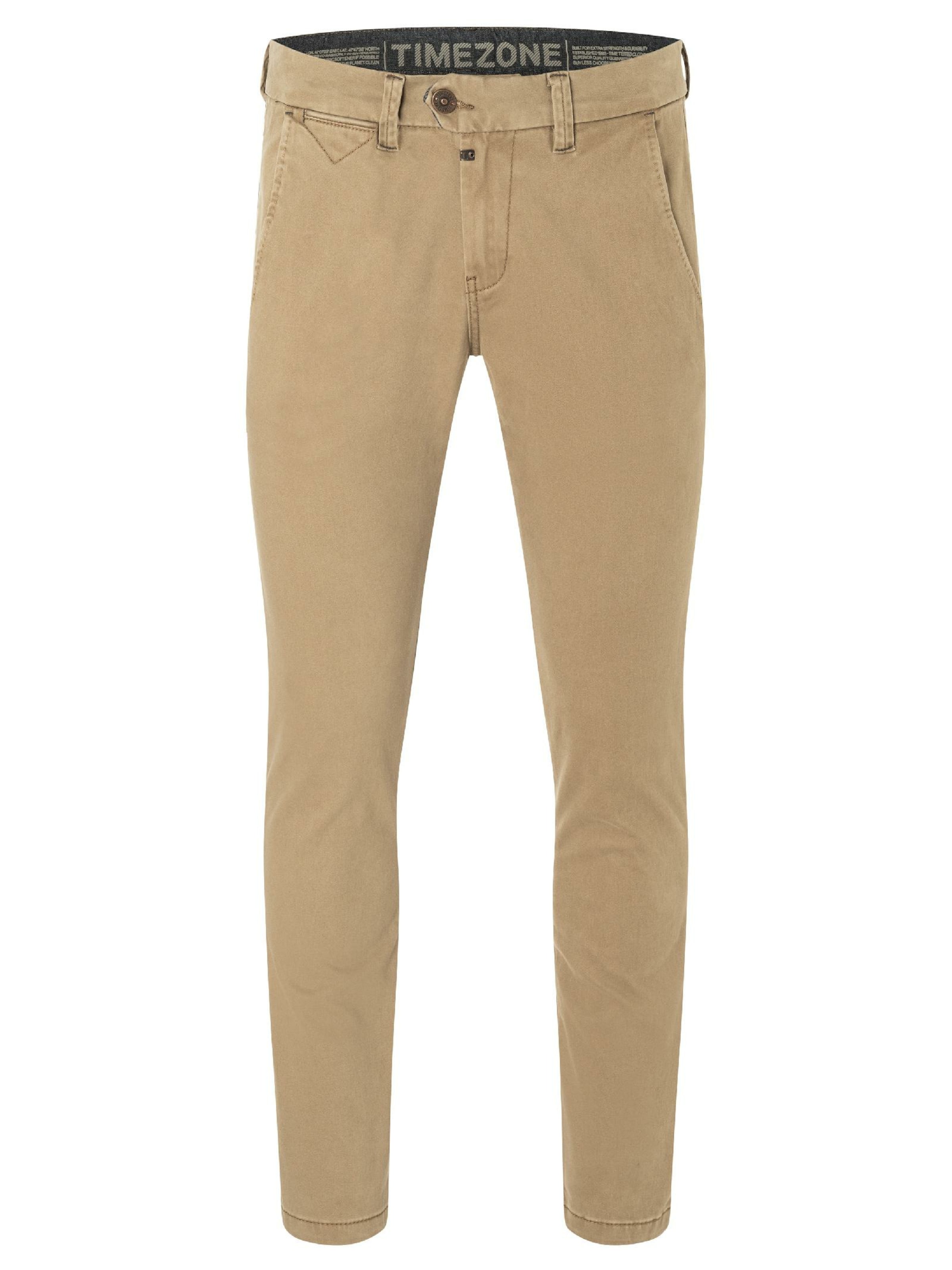 TIMEZONE Slimfit Hose 'Janno' in Braun: Vorderseite