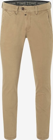 TIMEZONE Slimfit Hose 'Janno' in Braun: Vorderseite