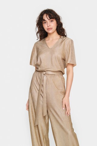 SAINT TROPEZ Jumpsuit 'Evy' in Goud