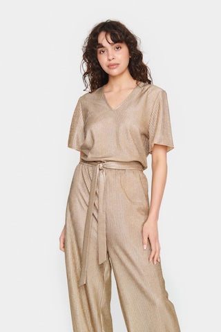 SAINT TROPEZ Jumpsuit 'Evy' i guld