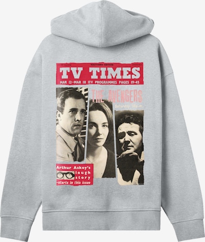 F4NT4STIC Hoodie in grau / rot / schwarz, Produktansicht