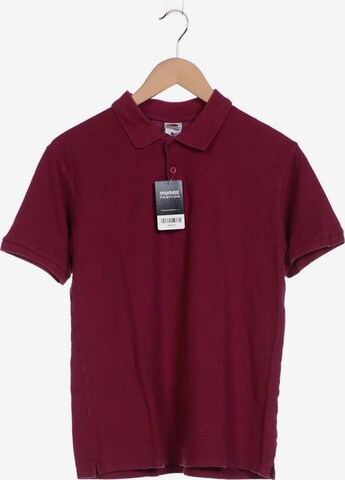 FRUIT OF THE LOOM Poloshirt M in Rot: predná strana