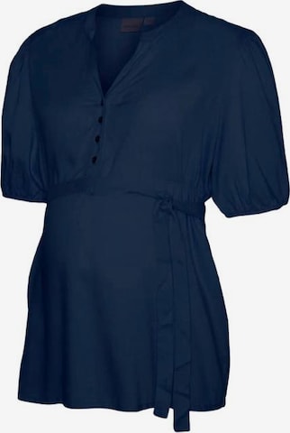 MAMALICIOUS Блуза 'MERCY' в синьо: отпред