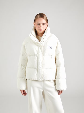 Veste d’hiver Calvin Klein Jeans en blanc : devant