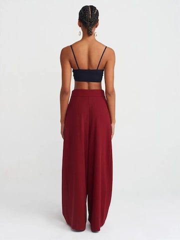 Wide Leg Pantalon Dilvin en rouge