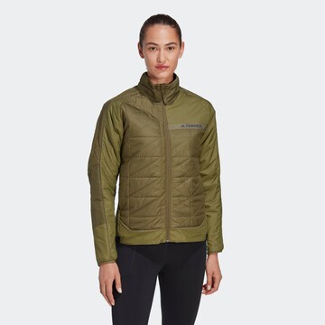 ADIDAS TERREX Outdoorjas in Groen: voorkant