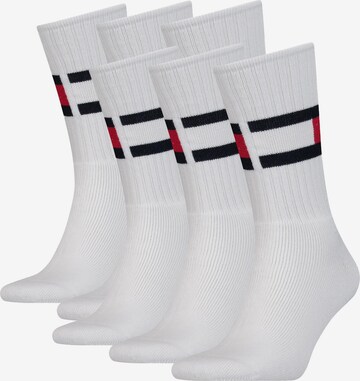 Chaussettes TOMMY HILFIGER en blanc : devant