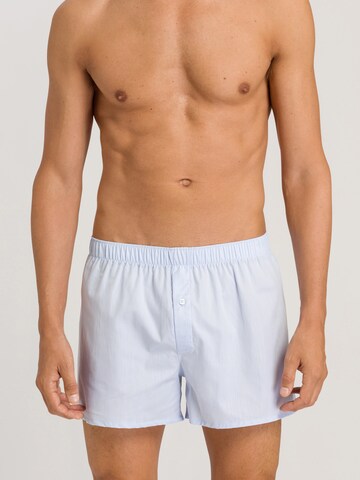 Hanro Boxershorts 'Fancy Woven' in Blauw: voorkant