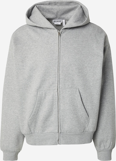 Džemperis iš WEEKDAY, spalva – pilka, Prekių apžvalga
