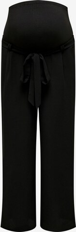 Pantalon 'Mama Palazzo' Only Maternity en noir : devant