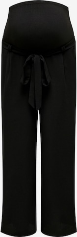 Only Maternity Wide leg Pants 'Mama Palazzo' in Black: front