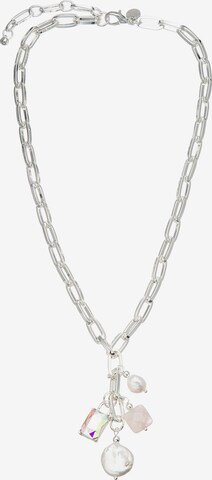 Leslii Necklace in Silver: front