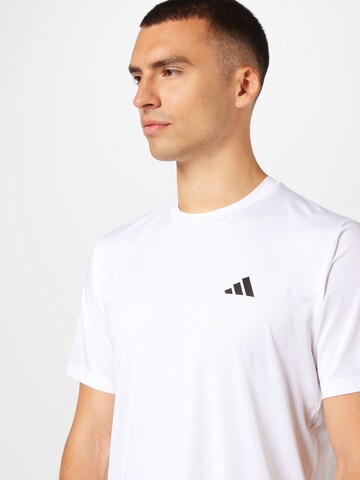 ADIDAS PERFORMANCE Λειτουργικό μπλουζάκι 'Essentials' σε λευκό