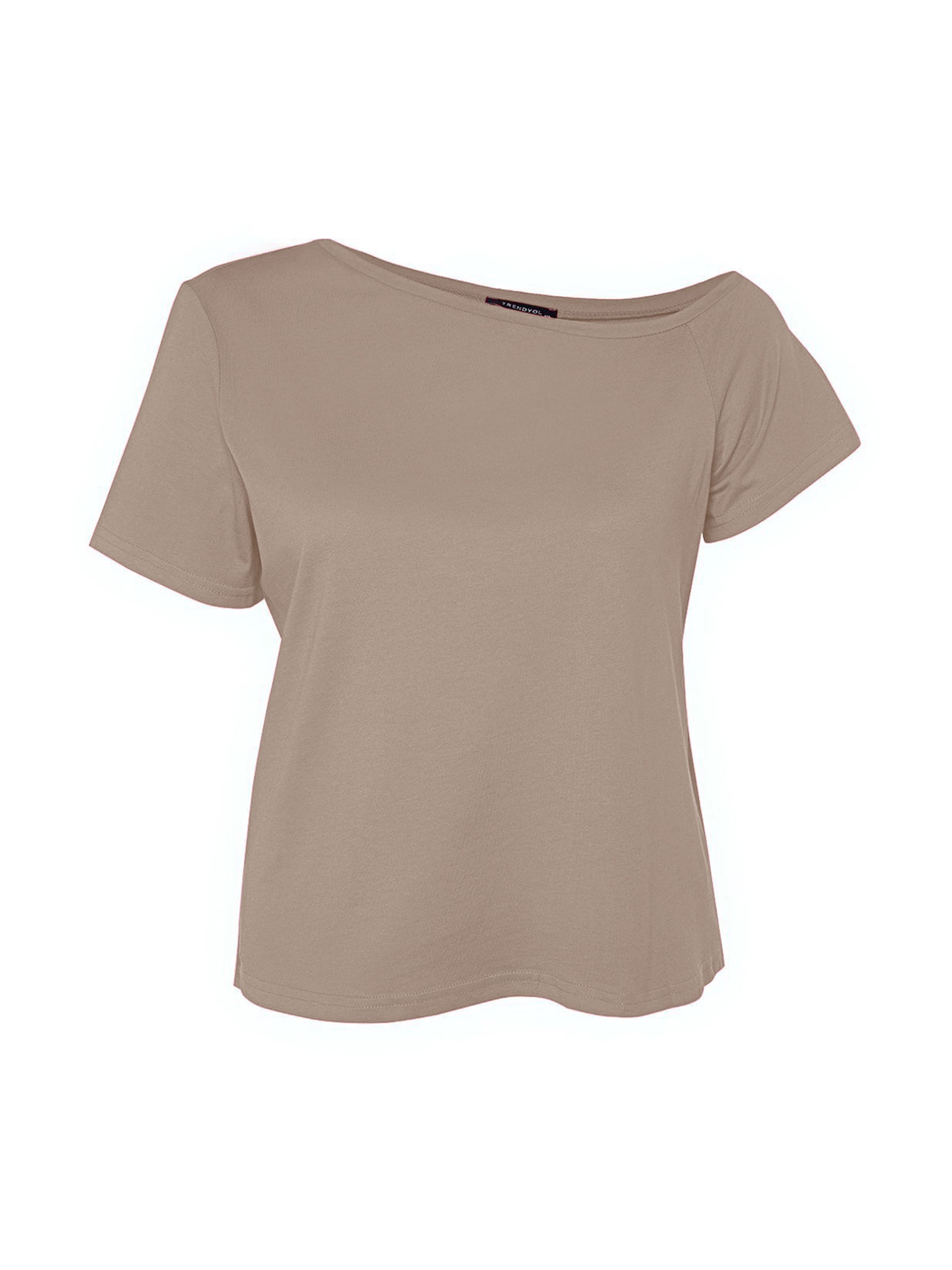 Trendyol Curve - Camiseta en beige: frente