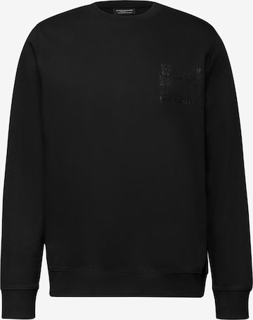 Street One MEN Sweatshirt in Schwarz: Vorderseite