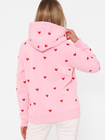 Zwillingsherz - Sudadera 'Hearts' en rosa